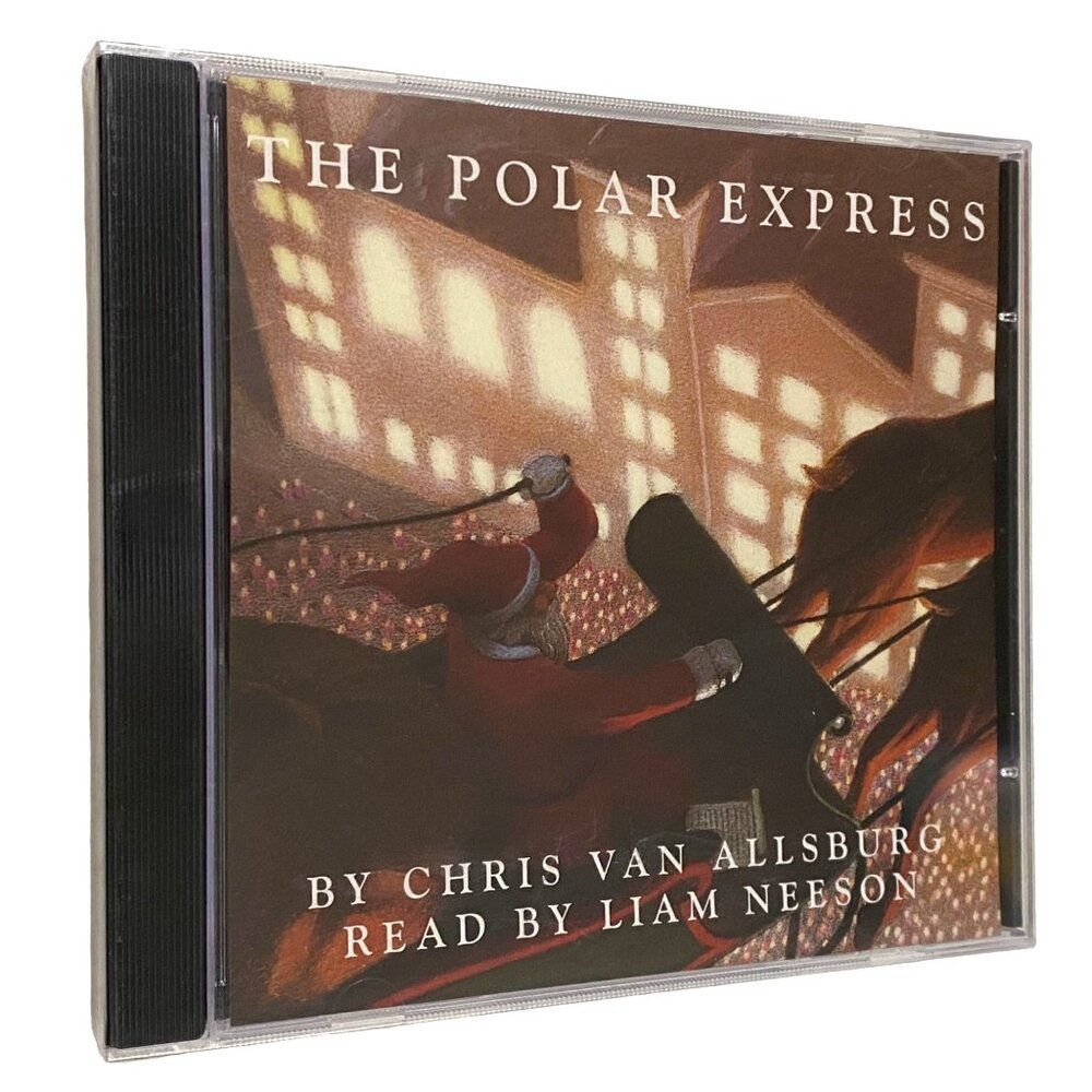 The Polar Express CD Read by Liam Neeson Christmas Holiday Chris Van Allsburg
